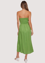 Load image into Gallery viewer, Elia Strapless Maxi Dress in Green
