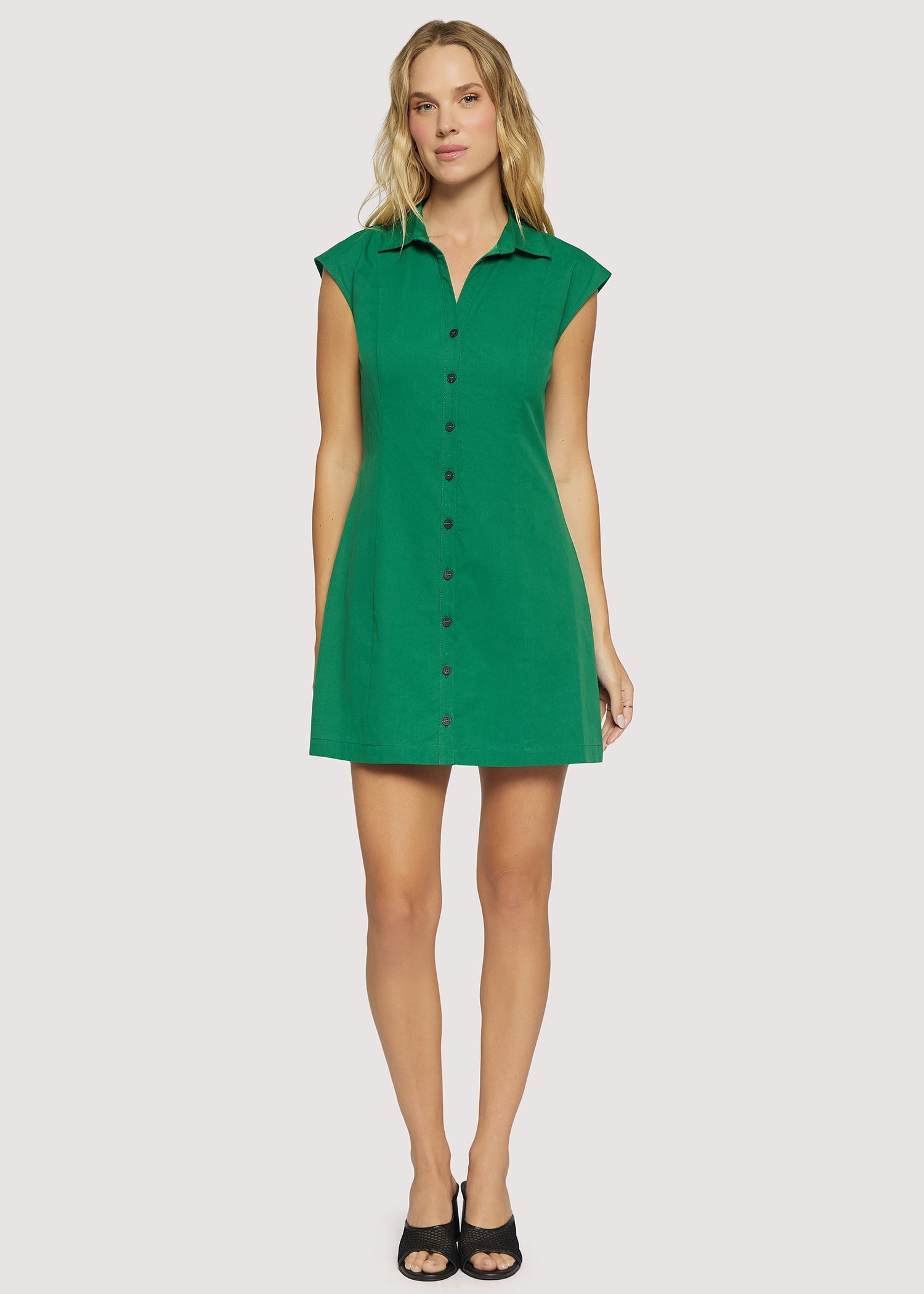 Portofino Bliss Mini Dress in Forest Green