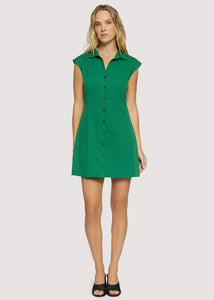 Portofino Bliss Mini Dress in Forest Green