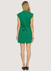Portofino Bliss Mini Dress in Forest Green