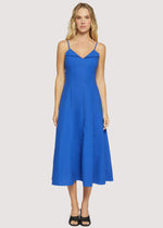 Load image into Gallery viewer, Coastal Tide Midi Dress in Royal Blue
