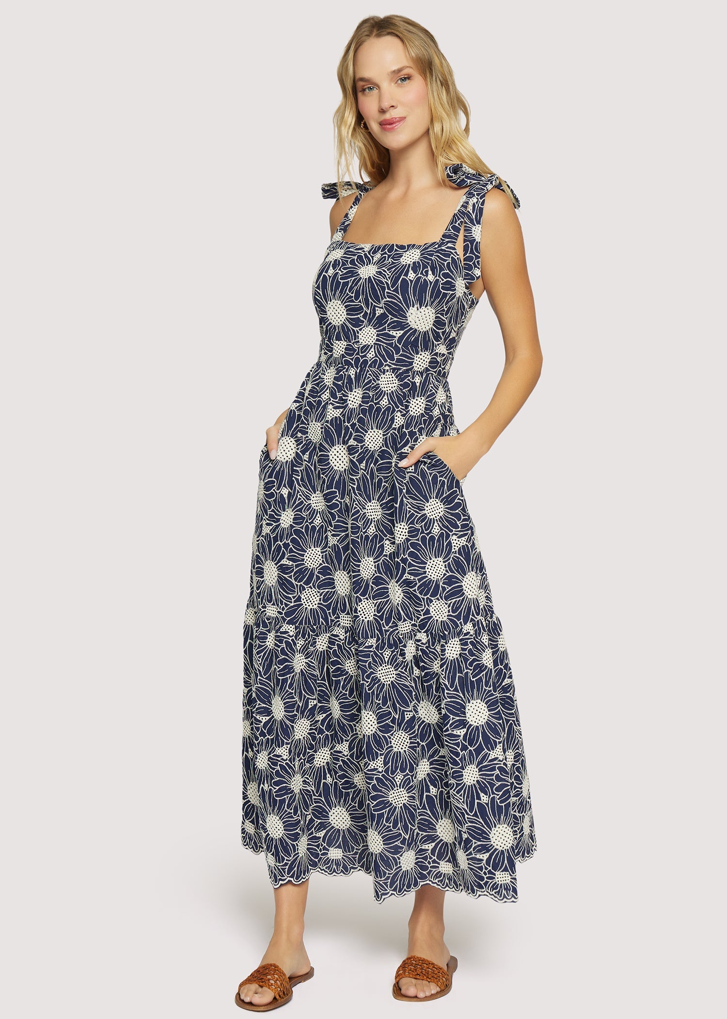 Zenith Bloom Maxi Dress in Blue Floral Multi