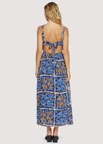 Load image into Gallery viewer, Sorrento Romance Maxi Dress in Blue Floral Multi
