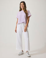 Load image into Gallery viewer, Angie Crop Wide Leg Pant in White
