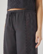 Load image into Gallery viewer, Kenzie Geo Eyelet Pant in Lead
