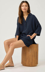 Load image into Gallery viewer, Coastal Top in Navy
