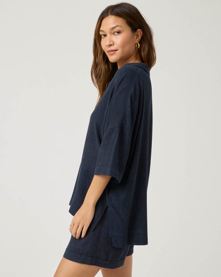 Coastal Top in Navy