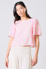 Load image into Gallery viewer, Rene Blouse in Cream Pink
