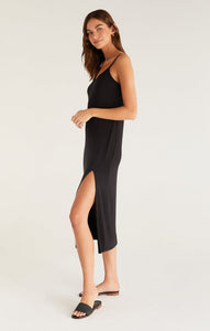 Cora Midi Dress in Black