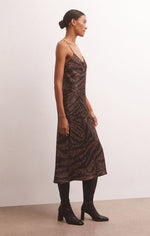 Load image into Gallery viewer, Lark Wild Dot Slip Dress in Black
