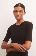 Load image into Gallery viewer, Carolina Half Sleeve Mini Dress in Black
