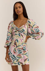 Load image into Gallery viewer, Mirani Safari Mini Dress in Flax

