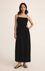 Load image into Gallery viewer, Bayside Linen Maxi Dress in Black
