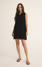 Load image into Gallery viewer, New Light Gauze Mini Dress in Black

