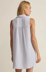 Load image into Gallery viewer, New Light Gauze Mini Dress in Hamptons Blue
