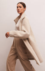 Load image into Gallery viewer, Connor Mohair Knit Coat in Whisper White
