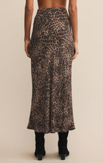 Load image into Gallery viewer, Izabel Leopard Skirt in Desert Tan
