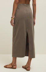 Load image into Gallery viewer, Gail Midi Skirt in Perfectly Taupe
