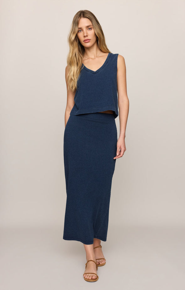 V-Neck Hardware One-Piece Swimsuit