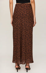 Load image into Gallery viewer, Europa Leopard Skirt in Burnt Umber
