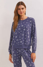 Load image into Gallery viewer, Skyline Snow Long Sleeve Top in Deep Blue
