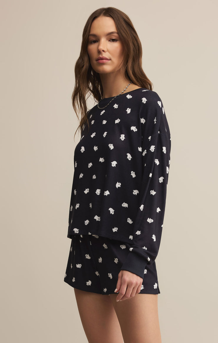 Regan Ghost Top in Black Sand