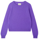 Load image into Gallery viewer, Cashmere Crop Crew Sweater in Misty Purple
