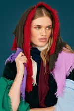 Load image into Gallery viewer, Distressed Triangle Cashmere Scarf in St. Kilda Moose
