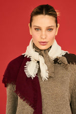 Load image into Gallery viewer, Distressed Triangle Cashmere Scarf in St. Kilda Moose
