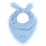 Load image into Gallery viewer, Distressed Triangle Cashmere Scarf in Aurora (Pale Blue)
