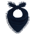 Load image into Gallery viewer, Distressed Triangle Cashmere Scarf in Sky Diver
