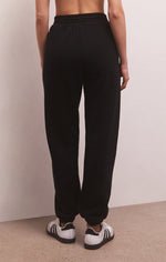 Load image into Gallery viewer, Sporty Fleece Jogger in Black
