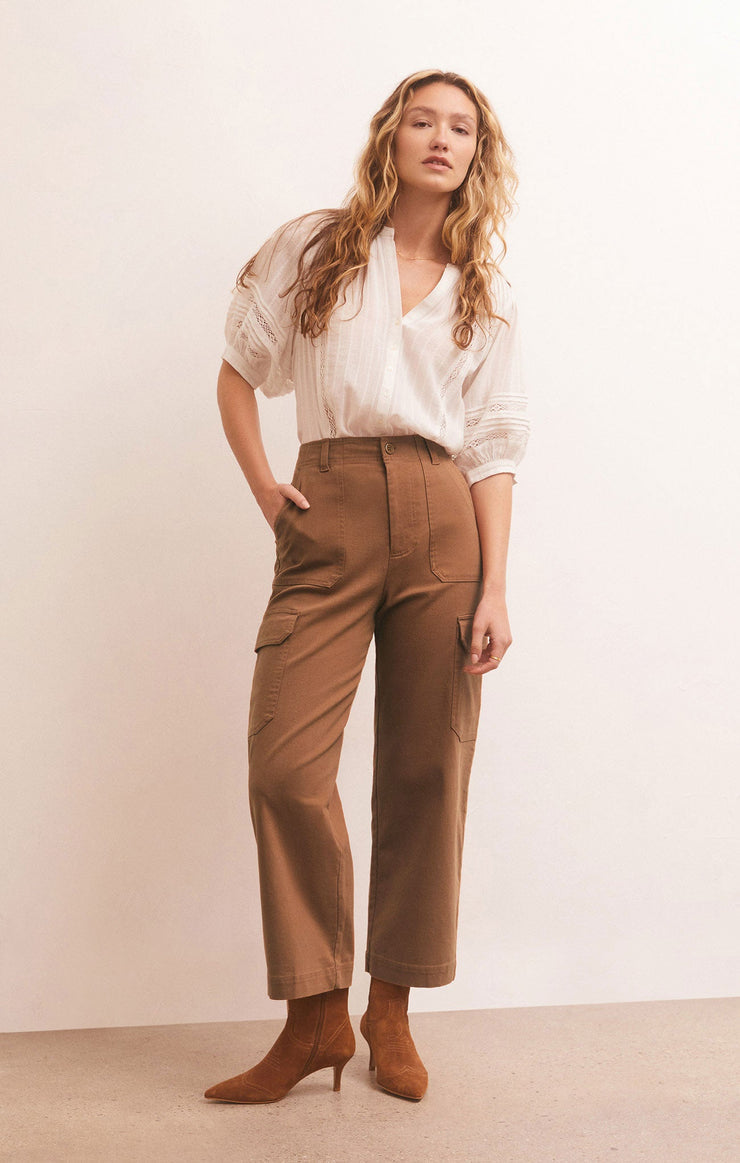 Noah Cargo Pant in Chestnut
