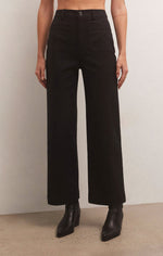 Load image into Gallery viewer, Esder Twill Pant in Black
