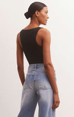 Load image into Gallery viewer, Alana So Smooth Tank Bodysuit in Black
