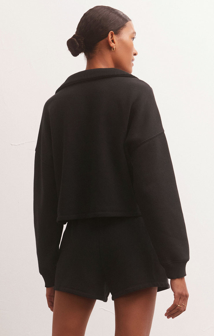 Soho Fleece Sweatshirt in Black