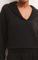 Load image into Gallery viewer, Soho Fleece Sweatshirt in Black
