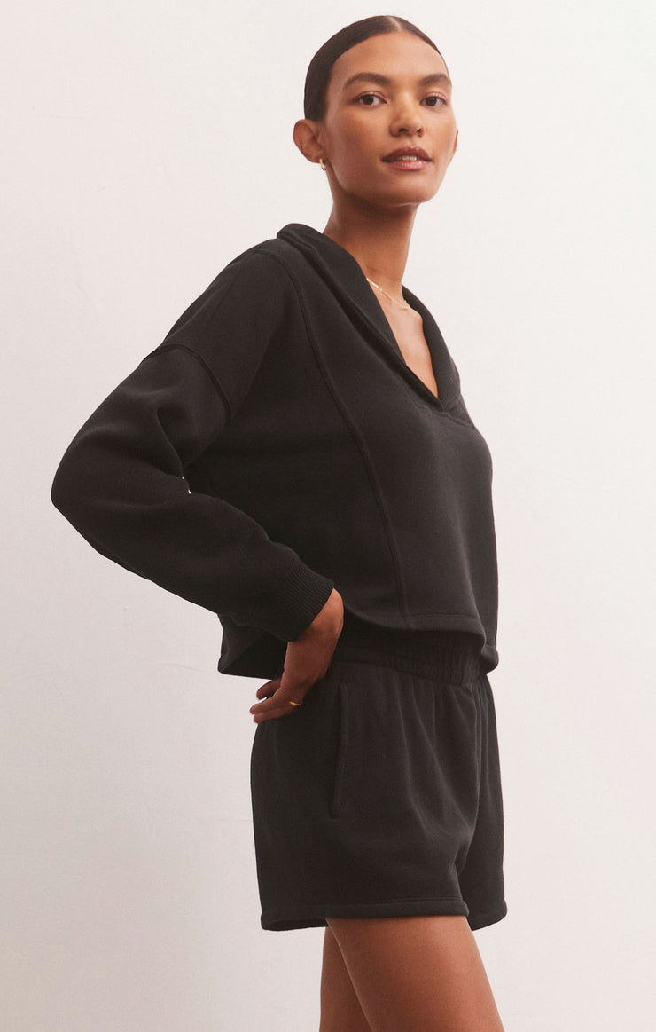 Soho Fleece Sweatshirt in Black