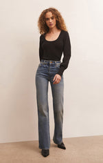 Load image into Gallery viewer, Rylen Long Sleeve Top in Black
