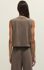 Load image into Gallery viewer, Sloane Jersey Muscle Tank in Perfectly Taupe
