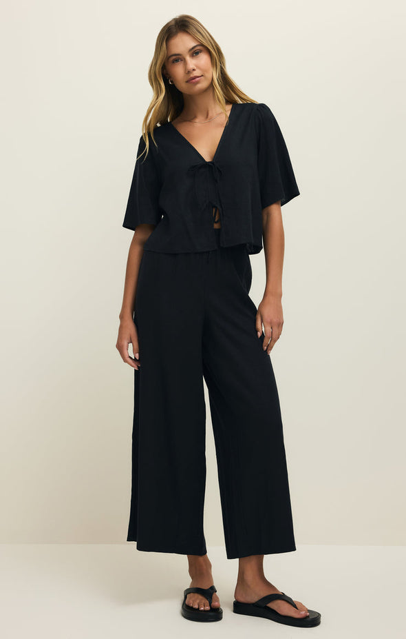 V-Neck Hardware One-Piece Swimsuit