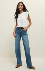 Load image into Gallery viewer, Camino Jersey Top in White
