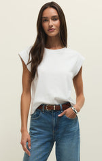 Load image into Gallery viewer, Camino Jersey Top in White
