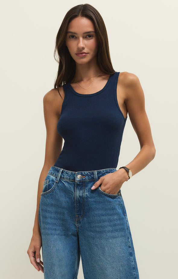 V-Neck Hardware One-Piece Swimsuit