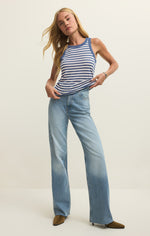 Load image into Gallery viewer, Select Striped Tank in Calypso Blue Indigo
