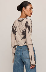 Load image into Gallery viewer, Nia Clem Floral Top in Soft Ecru
