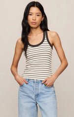 Load image into Gallery viewer, Rowe Striped Scoop Tank
