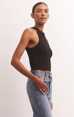 Load image into Gallery viewer, Oak Novelty Sweater Top in Black
