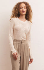 Load image into Gallery viewer, Tibi Mesh Sweater in Sandstone
