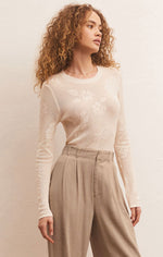 Load image into Gallery viewer, Tibi Mesh Sweater in Sandstone
